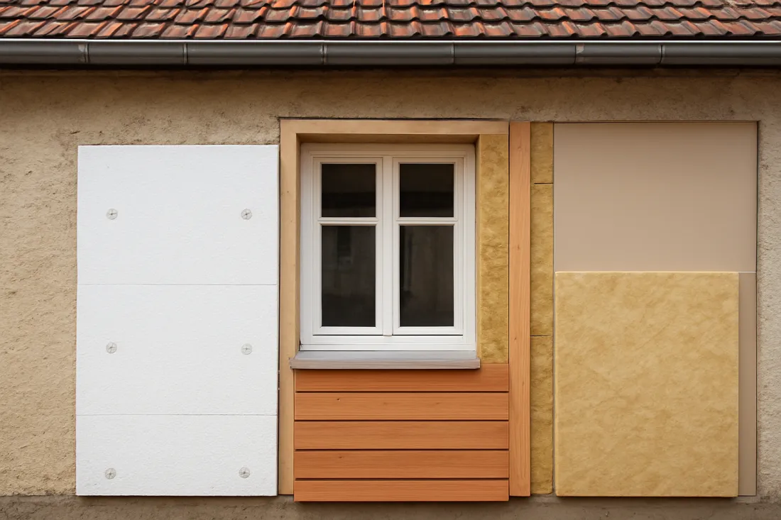 Altbau außenwand dämmen: visueller Vergleich der Optionen