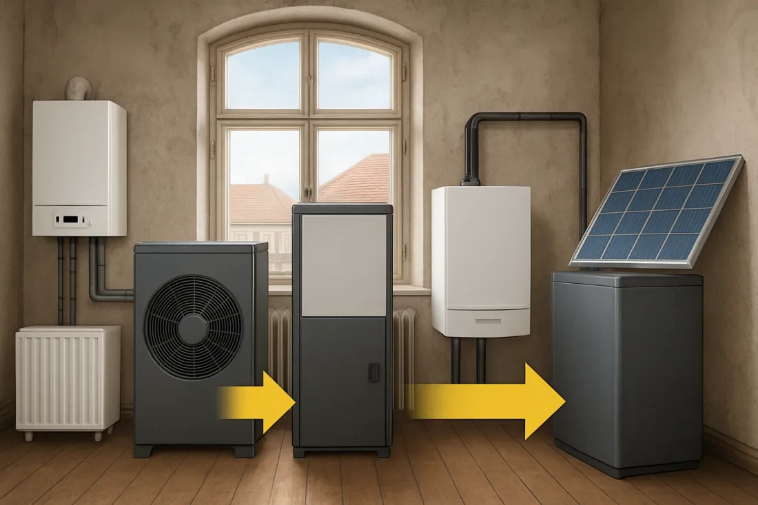 Heizung im altbau modernisieren welche möglichkeiten: visueller Vergleich der Optionen