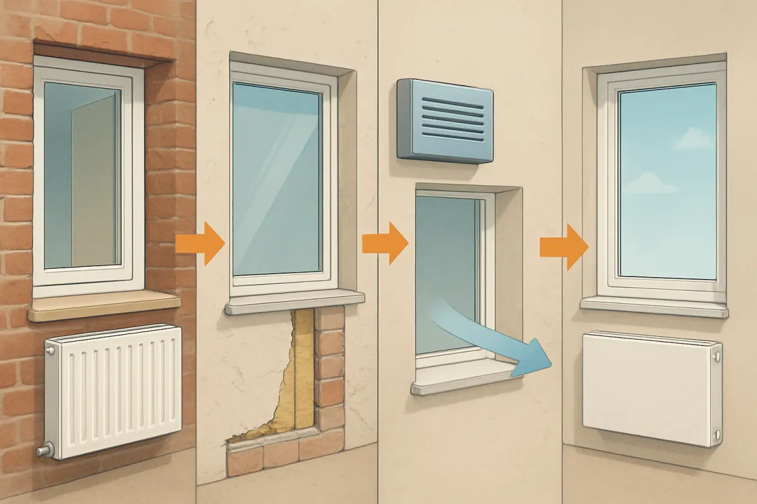 Energieeffizienz im altbau verbessern: visueller Vergleich der Optionen