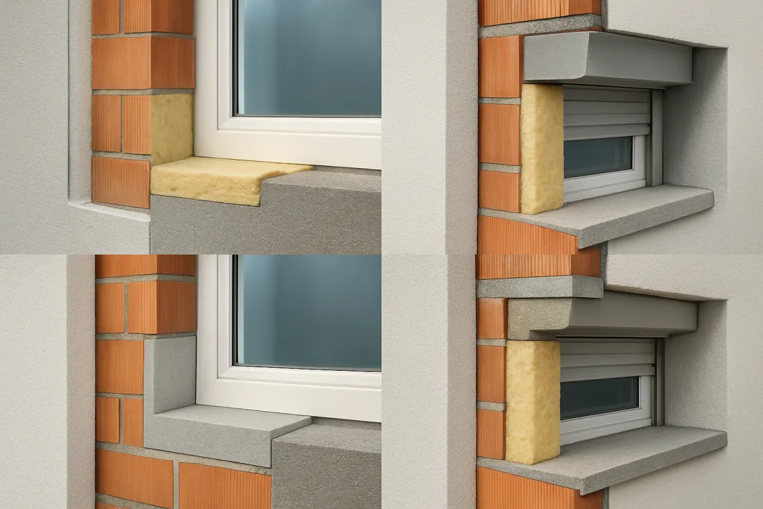 Fensterlaibung und rollladenkasten dämmen: visueller Vergleich der Optionen