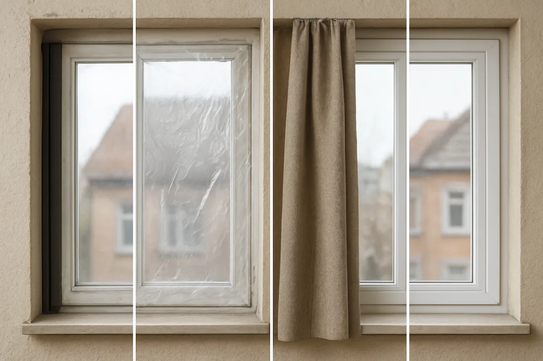 Einfach verglaste altbaufenster verbessern: visueller Vergleich der Optionen
