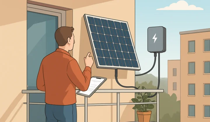Balkonkraftwerk für die Wohnung