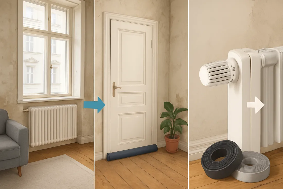 Energie sparen im altbau ohne sanierung: visueller Vergleich der Optionen