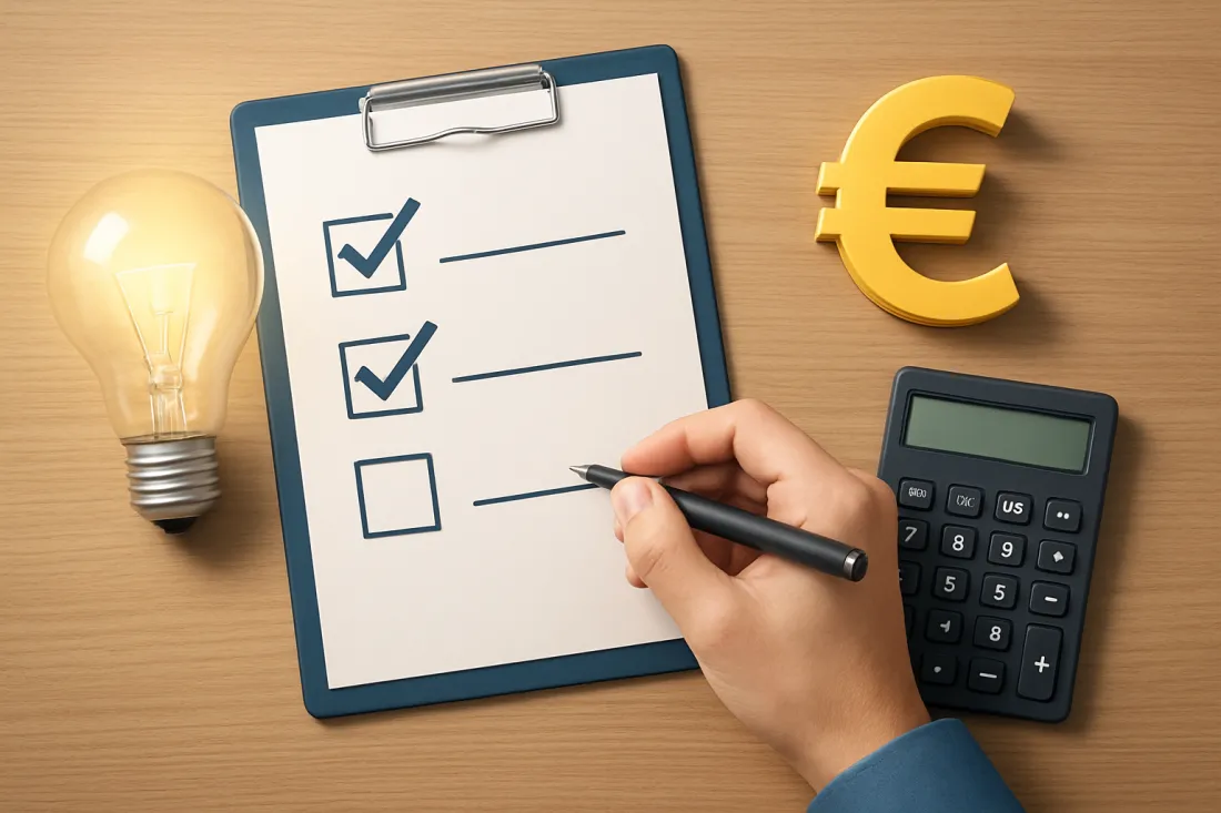 Stromtarif richtig wählen: praktische Checkliste vor der Umsetzung