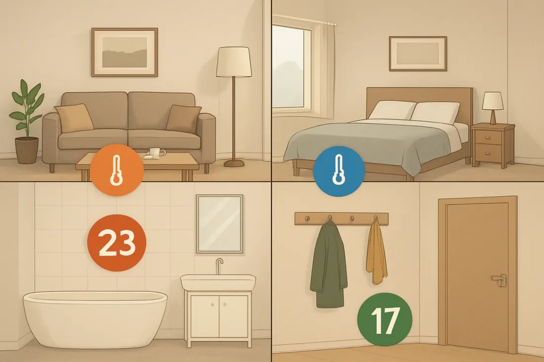 Welche raumtemperatur ist optimal: visueller Vergleich der Optionen