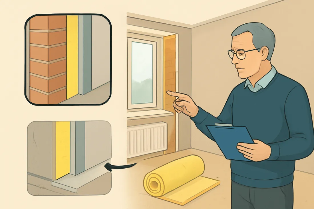 Innendämmung altbau ohne schimmel: Schaubild der wichtigsten Elemente