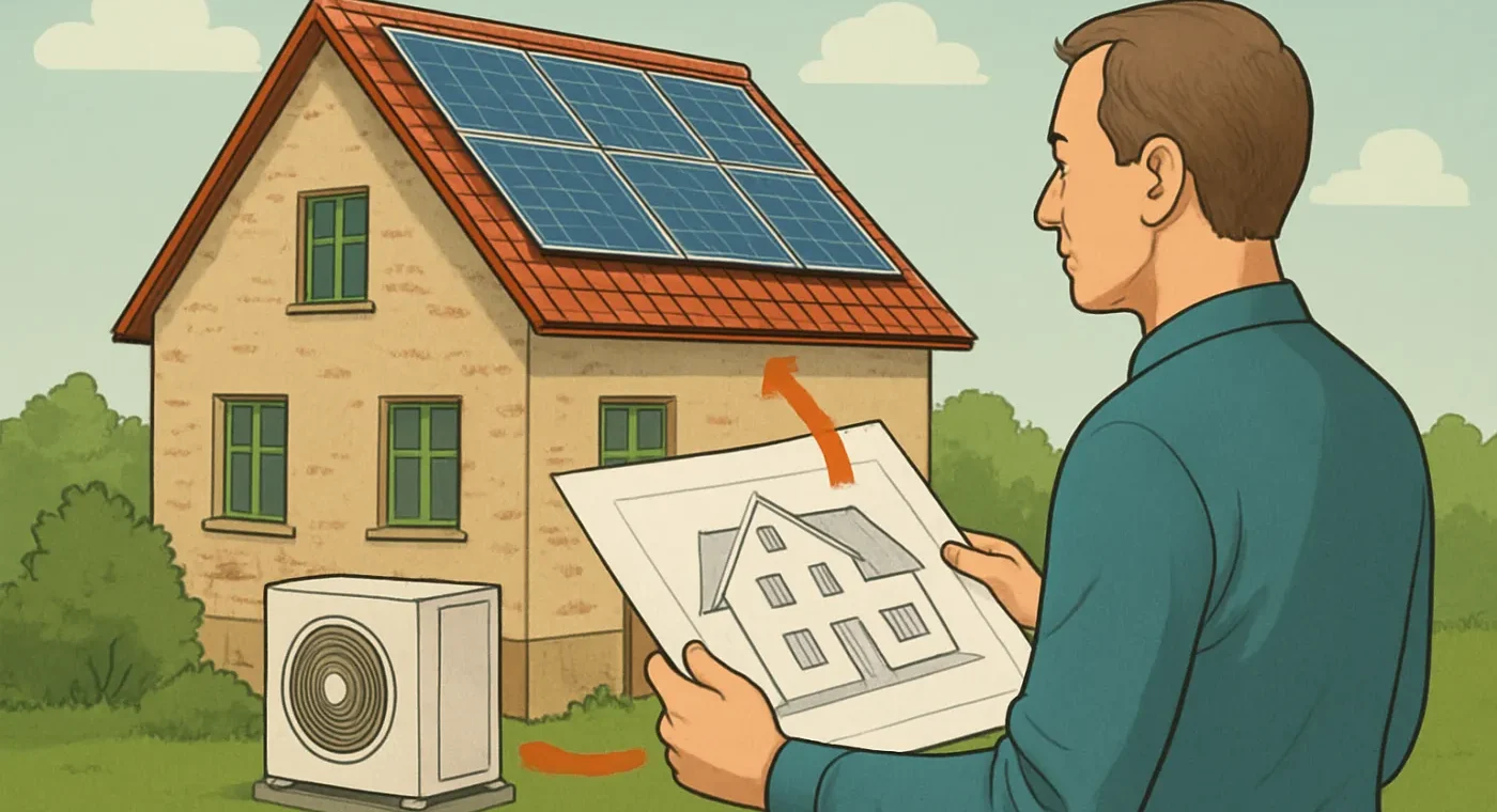 Solarenergie und Wärmepumpe im Altbau planen